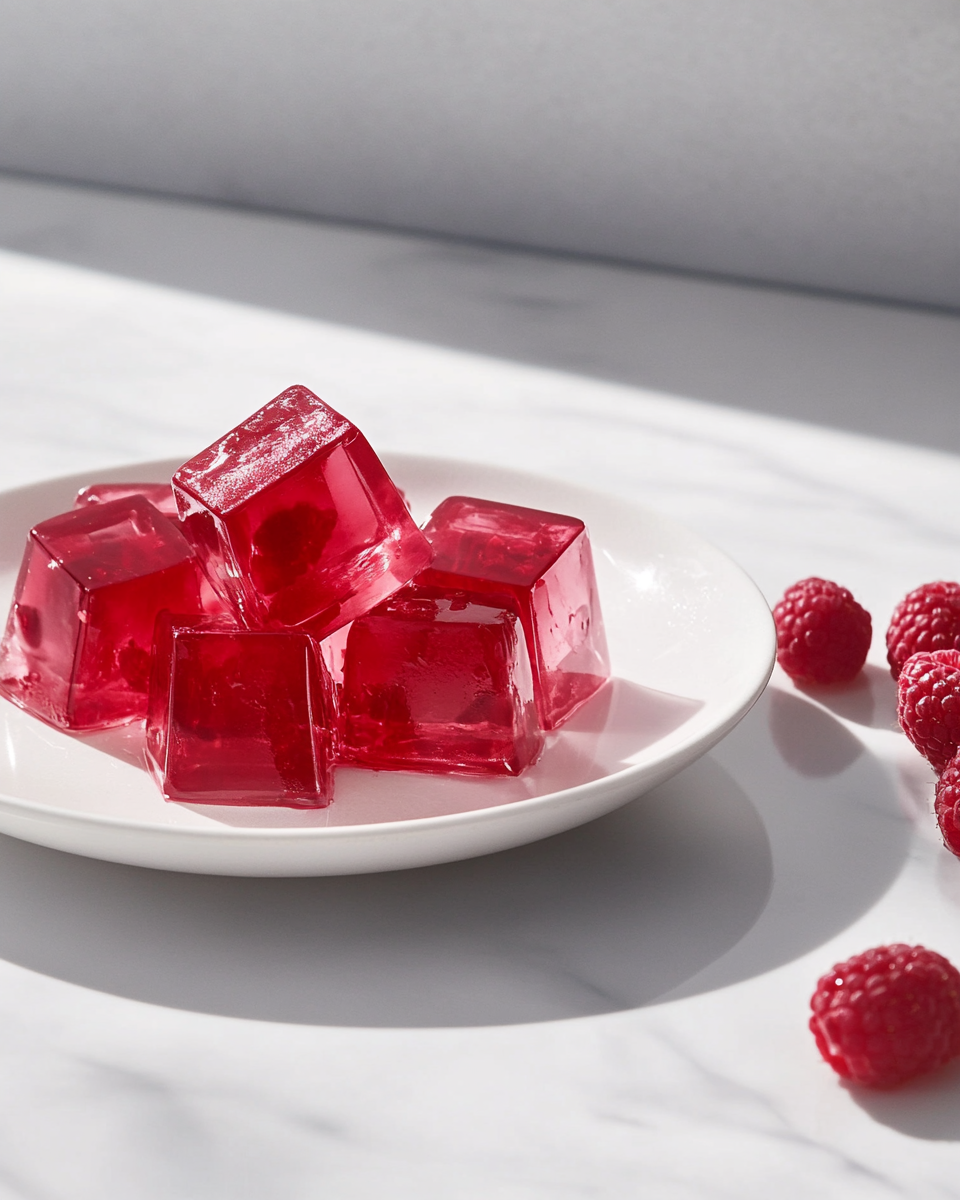 Close-up of ACV gelatin texture