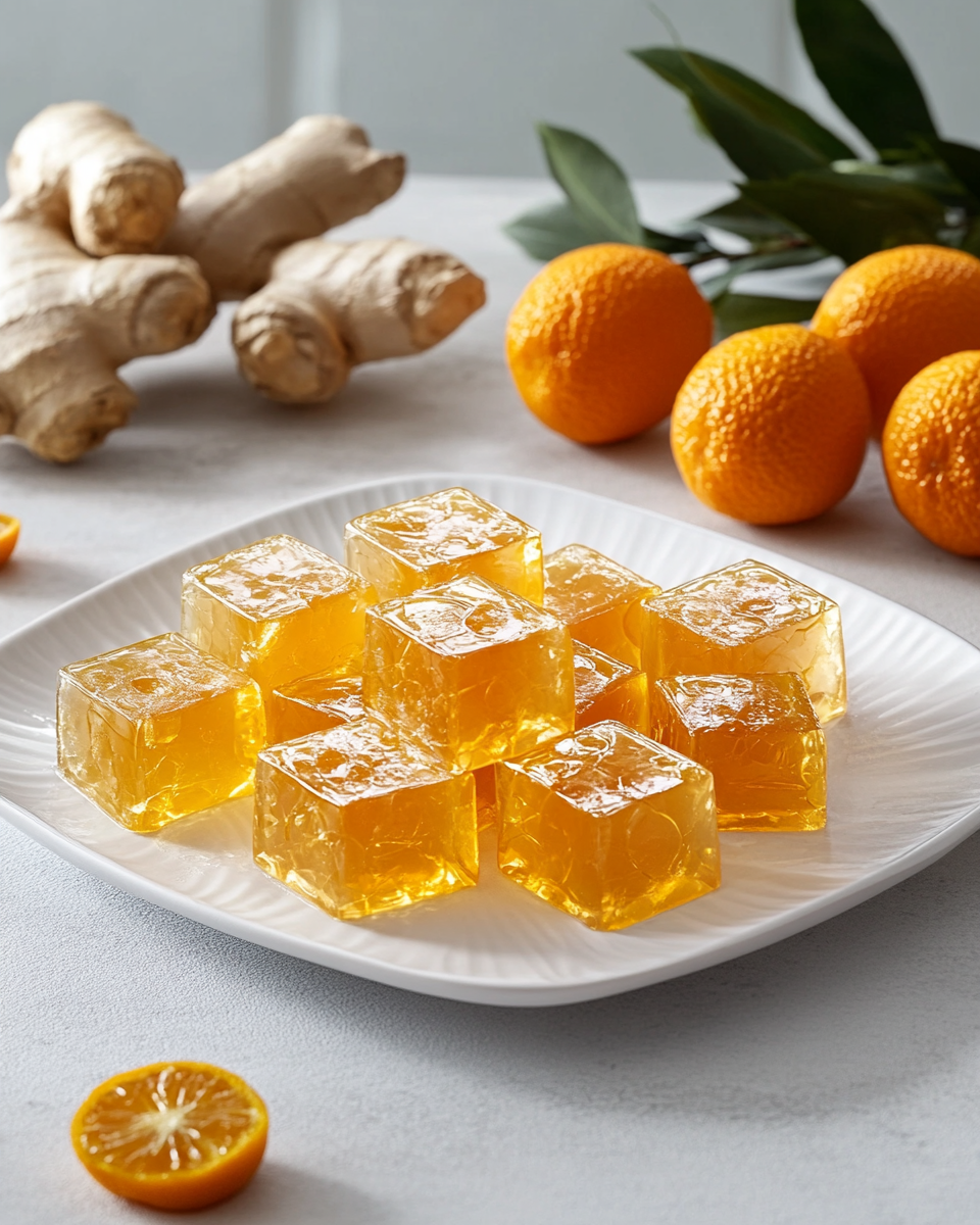 Close up of gelatin texture