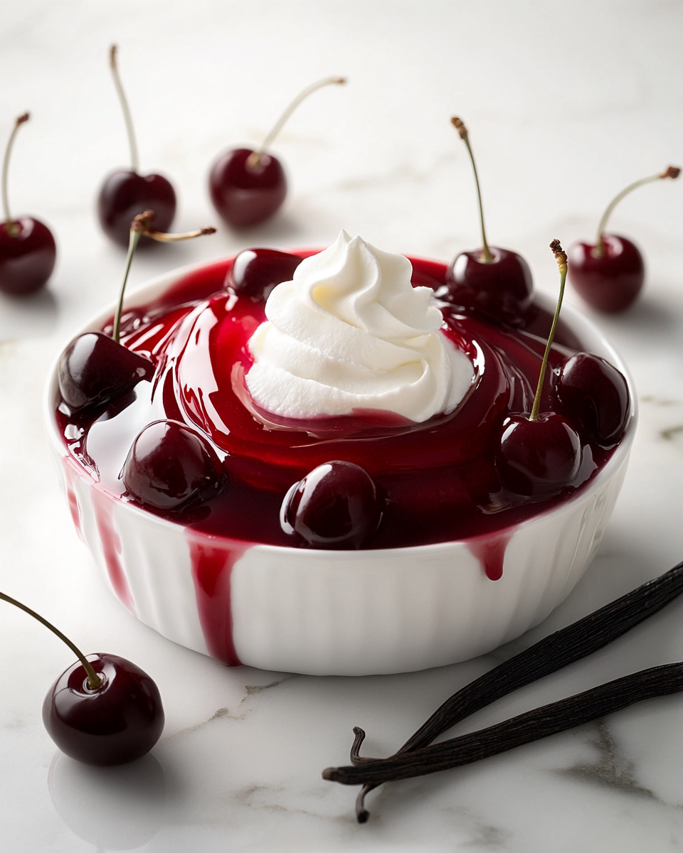 Close-up of Cherry Jello Texture