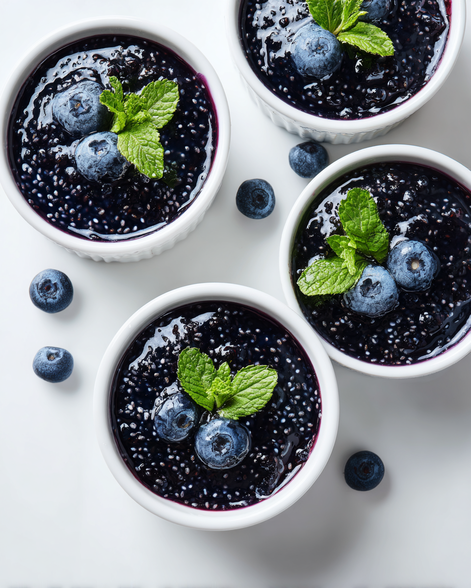 Chia Seed Blueberry Gelatin Trick Recipe
