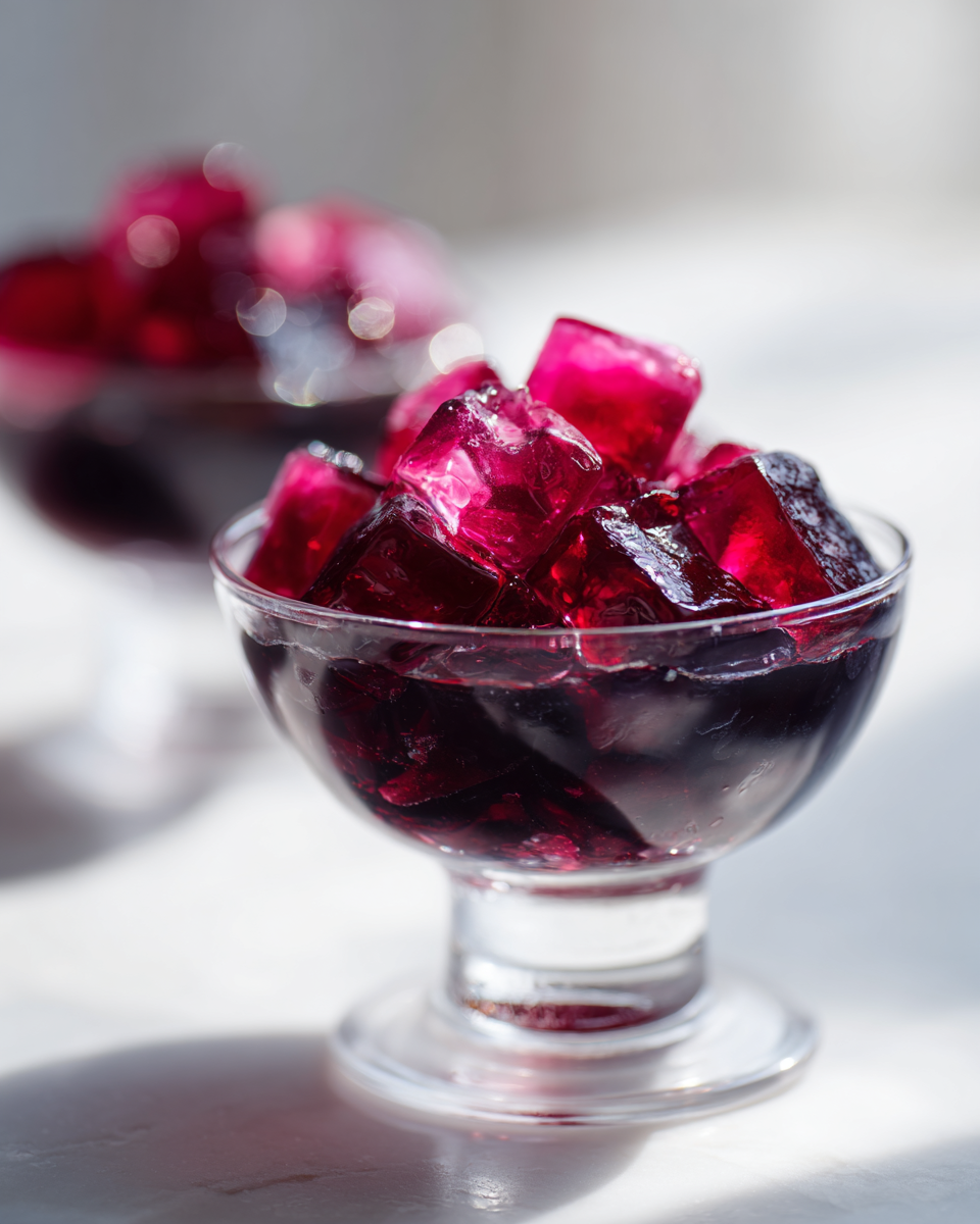 Cranberry Blackberry Gelatin Trick Recipe