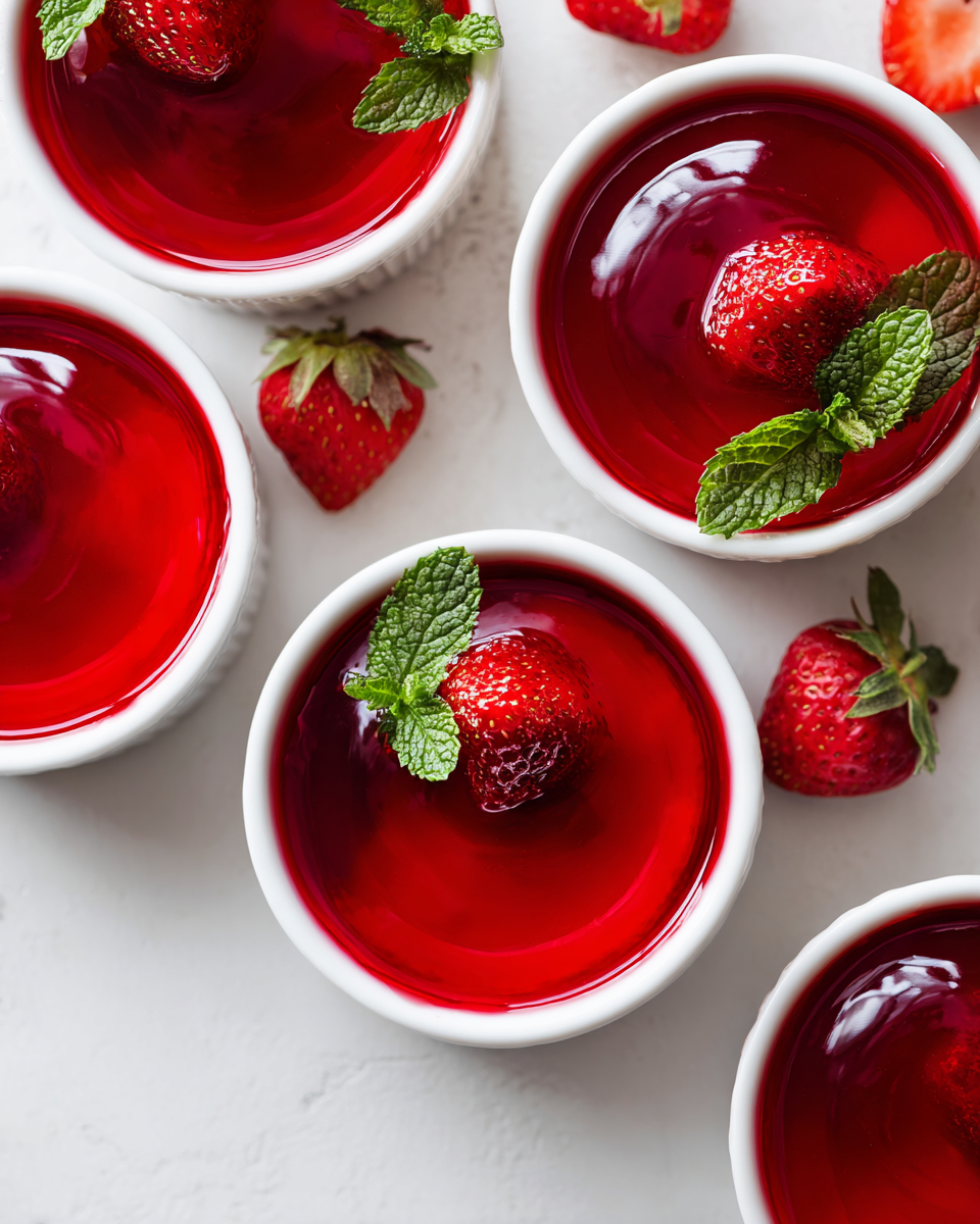Close up of Cranberry Jello