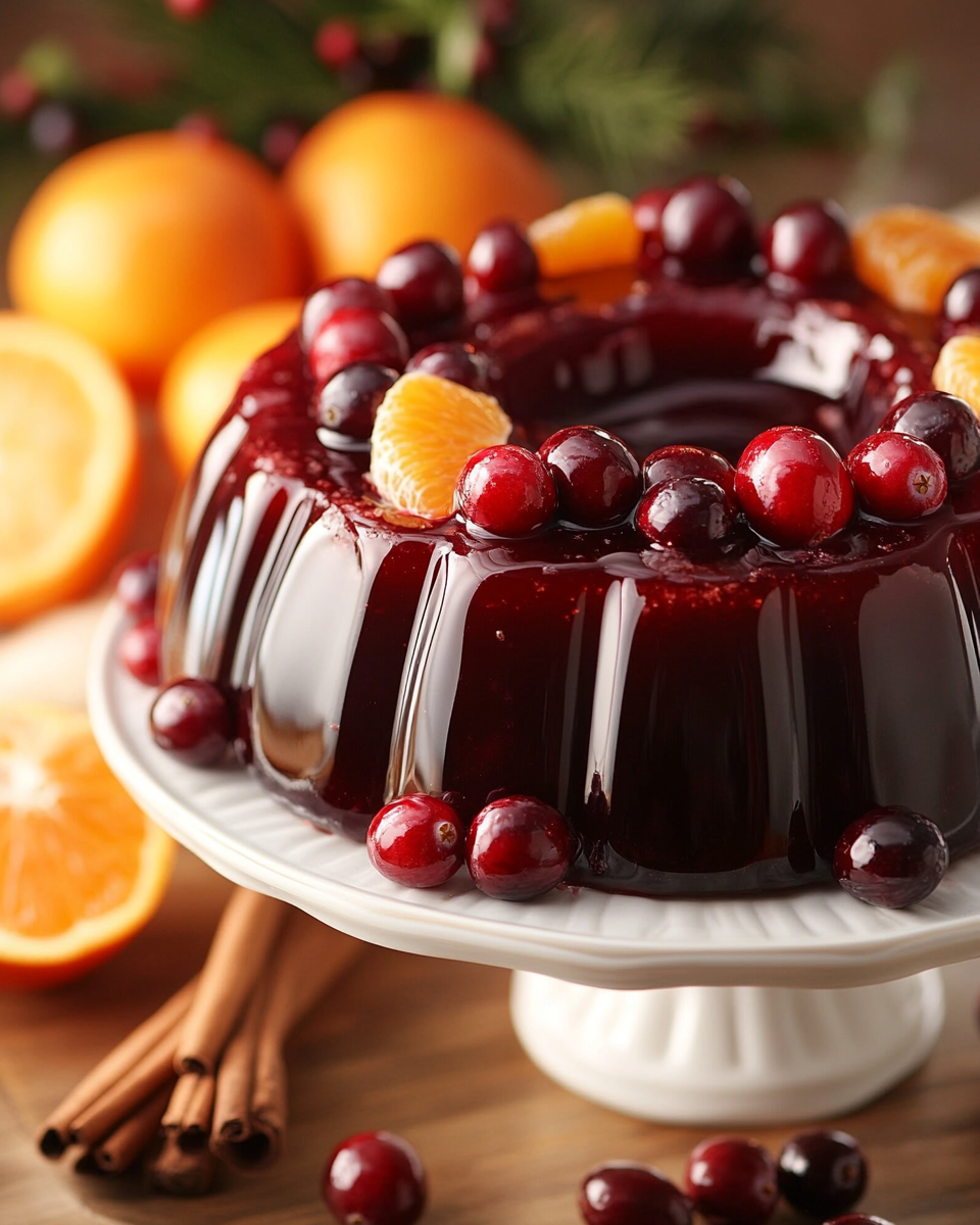 Cranberry Orange Jello Mold