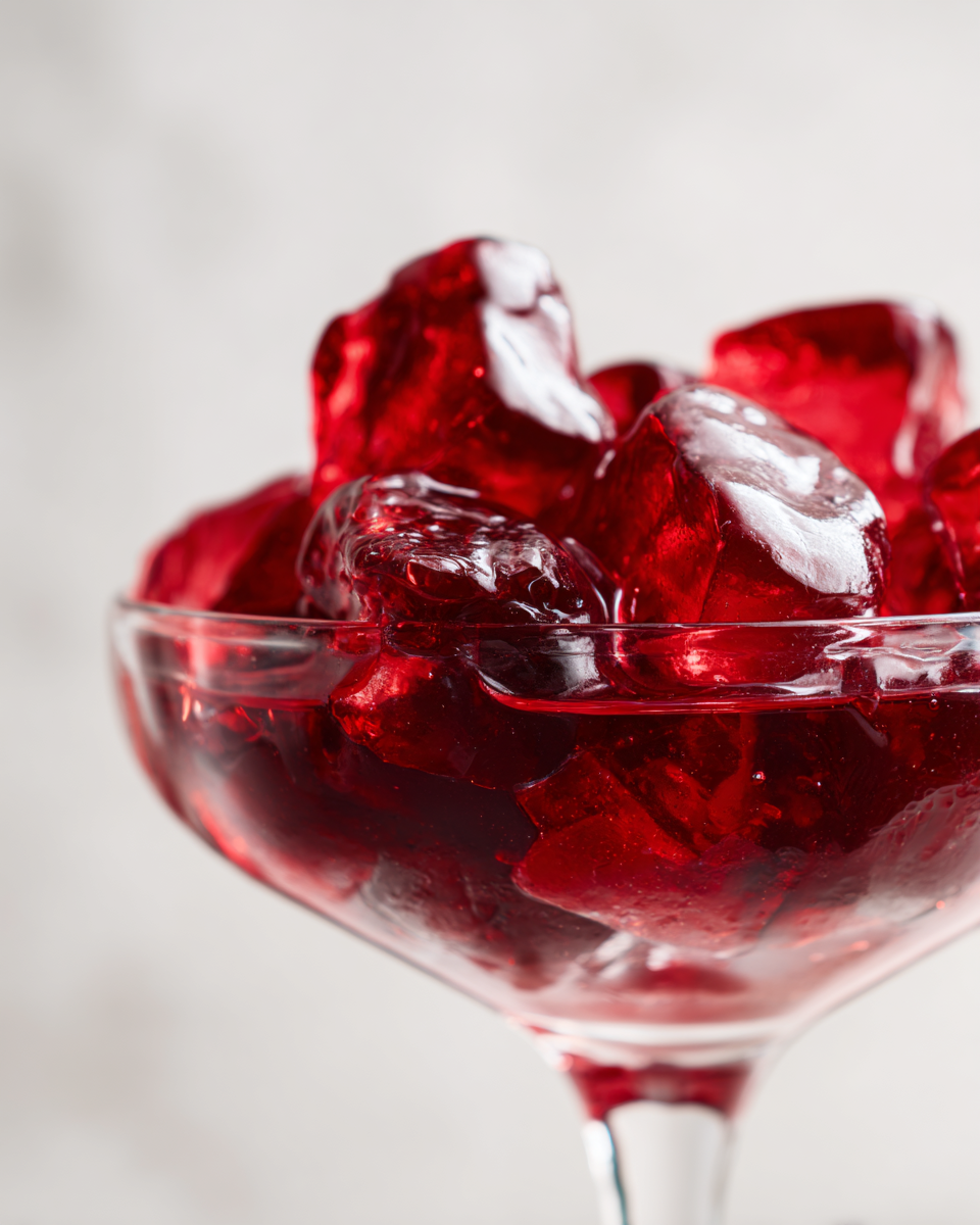 Close-up of Jello Texture