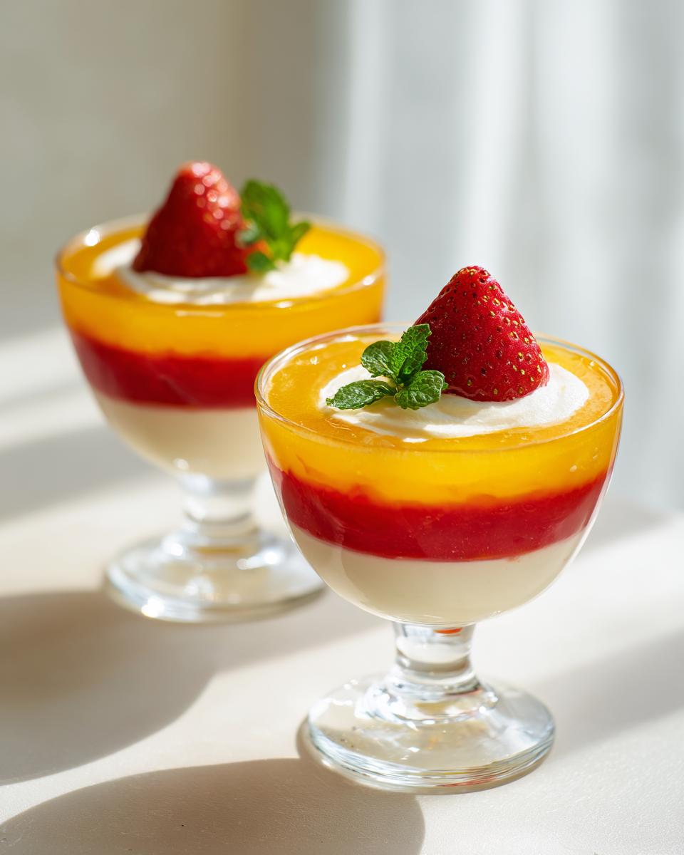 Close up of Blood Orange Jello texture