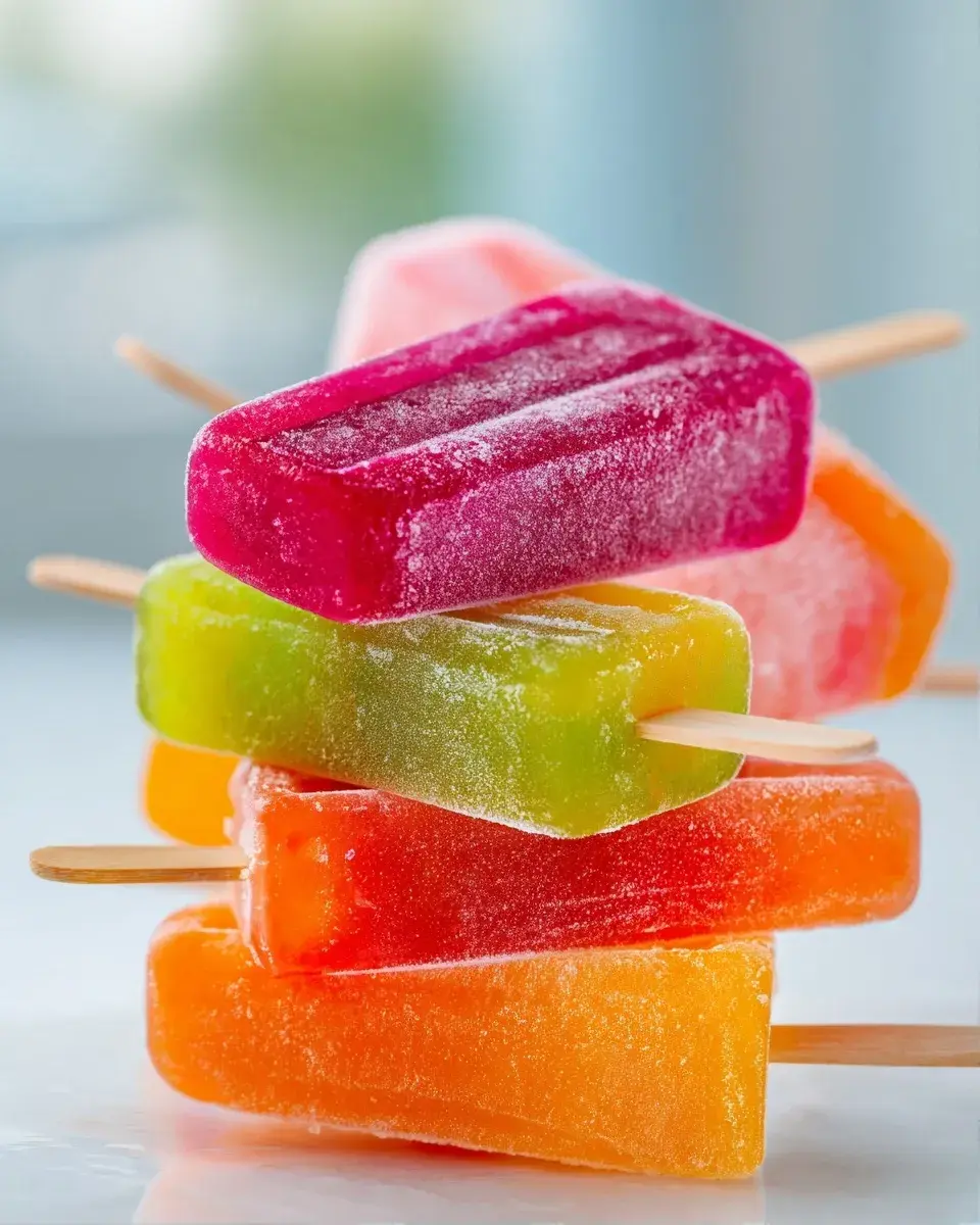 Close-up of a mango popsicle