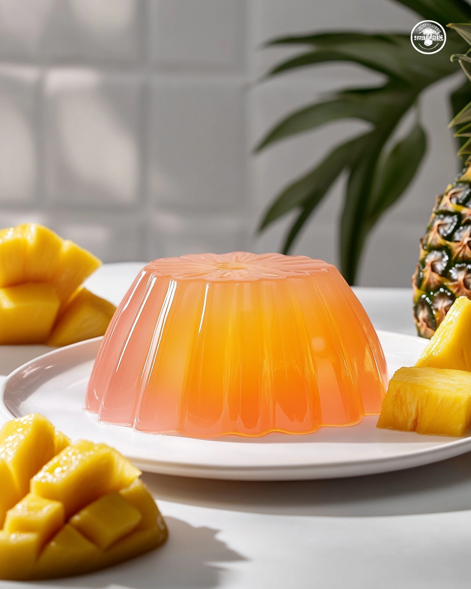 Close-up of gelatin texture