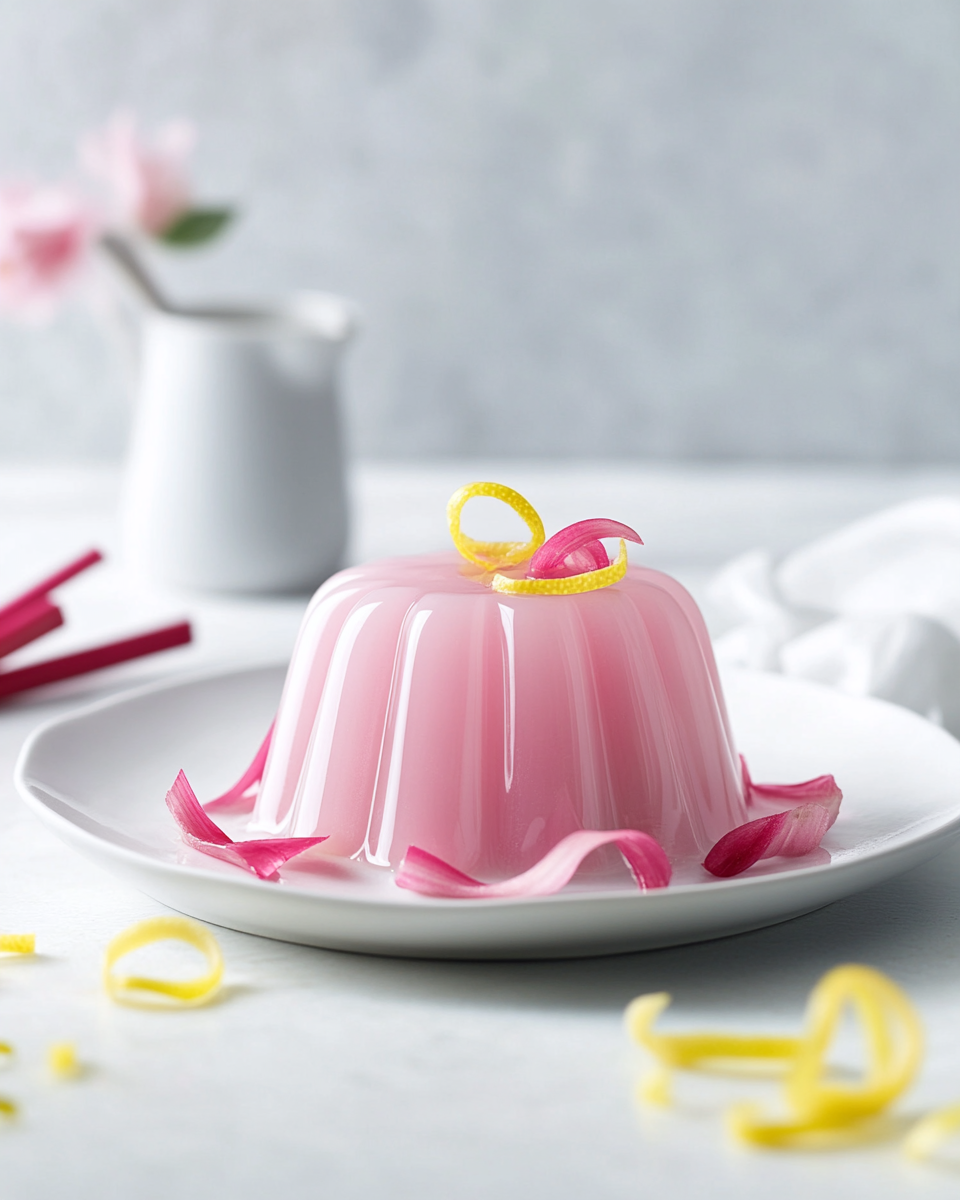 Hollywood Spring Rhubarb Gelatin Wellness Recipe