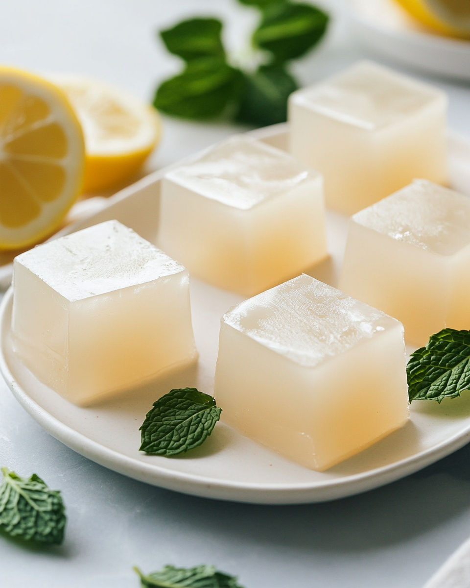 Close-up of gelatin texture