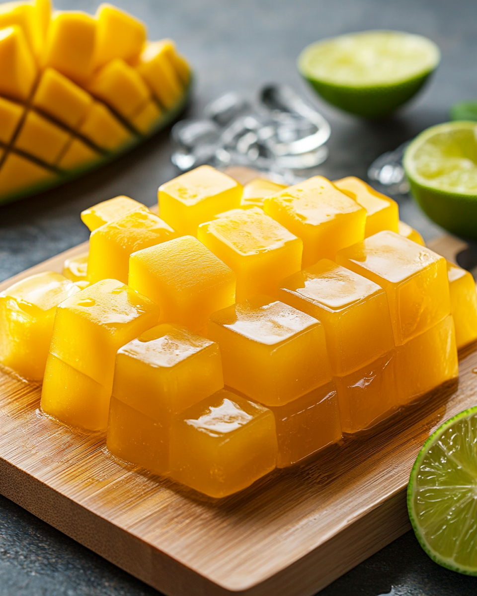 Mango Jello Cubes
