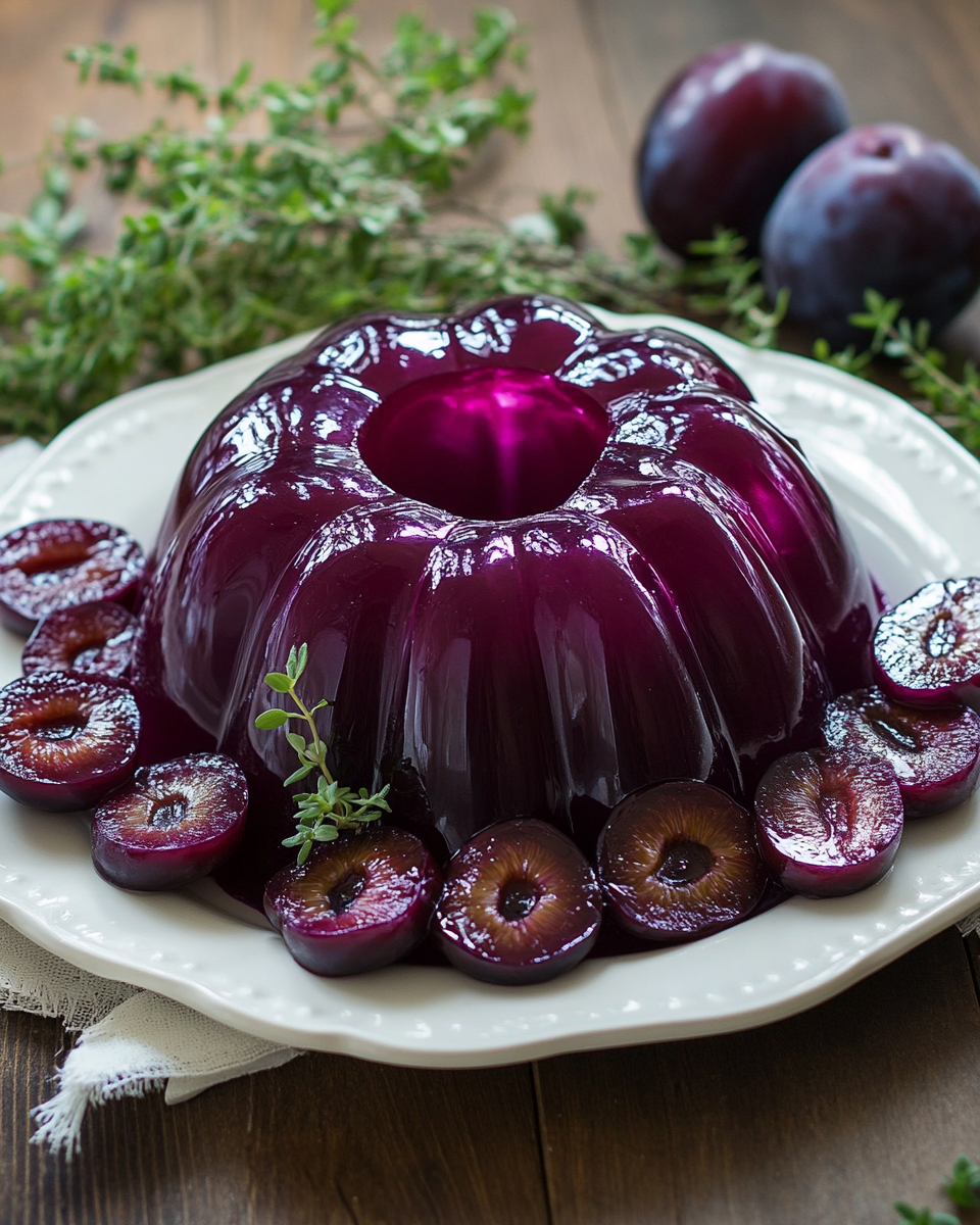 Plum Jello Mold