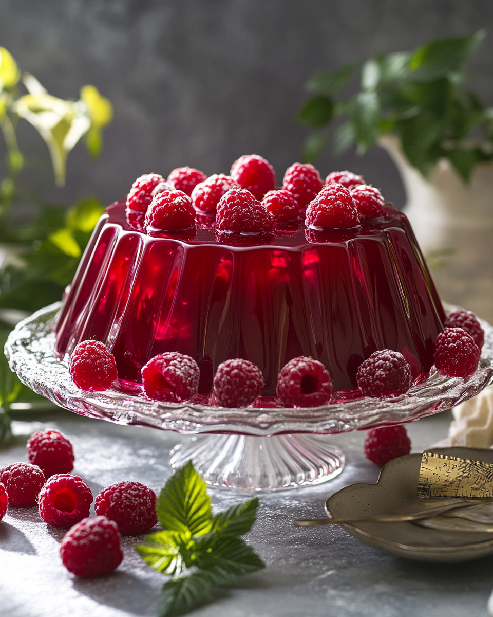 Raspberry Jello Mold