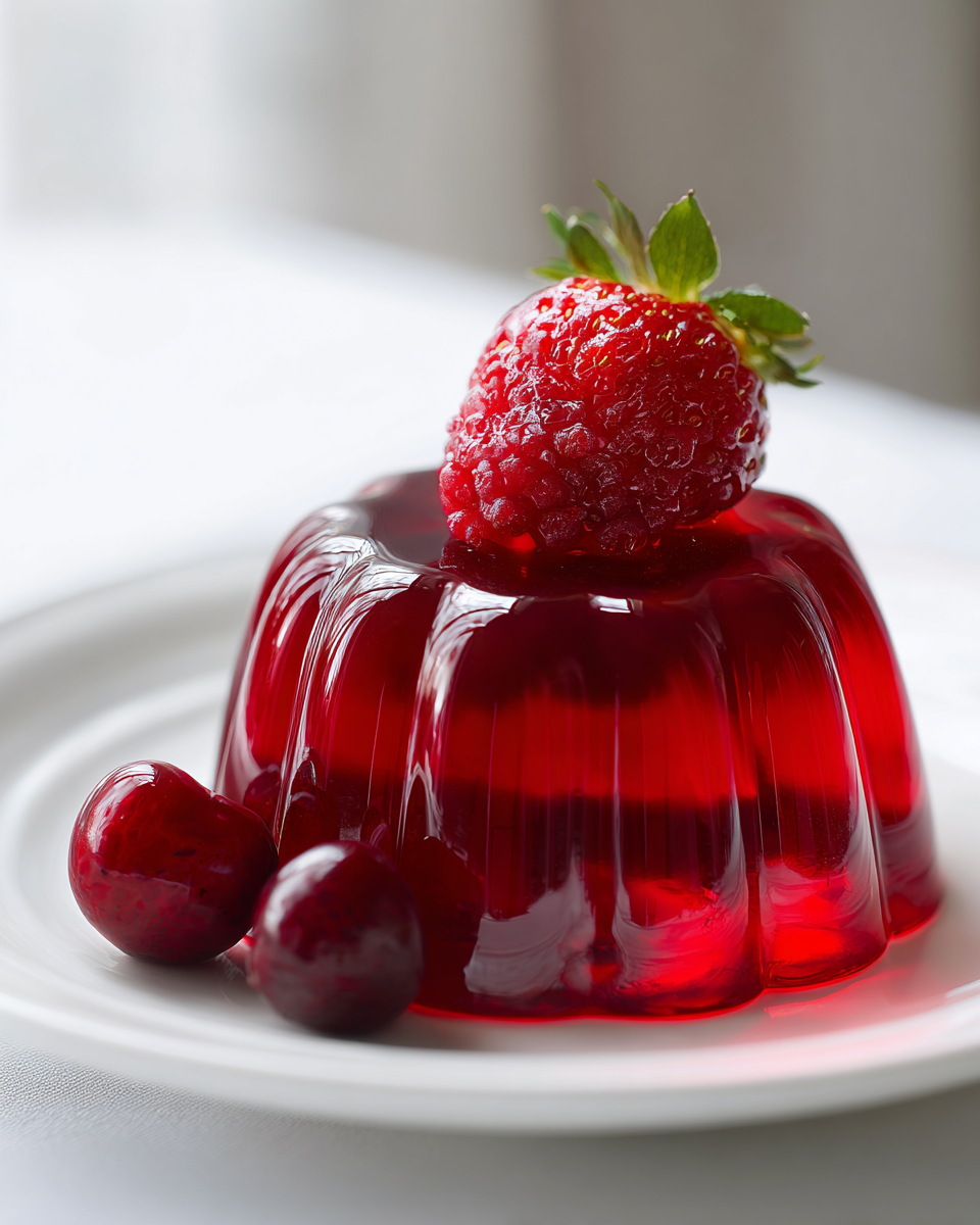 Close-up of Fig Gelatin Texture